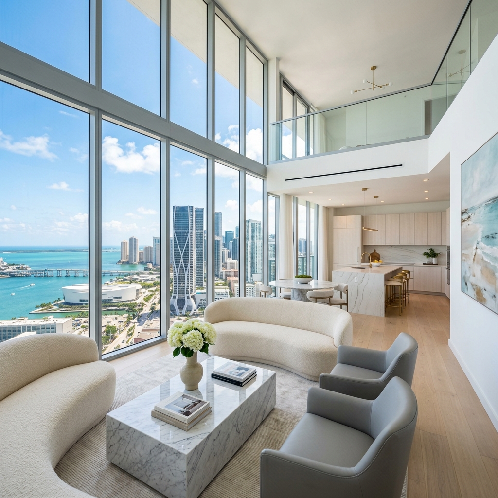 Luxury high-rise apartment